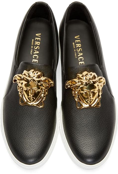 versace house shoes men|Versace slip on shoes.